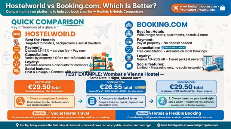 Hostelworld vs Booking.com: Which Is Better? (2026)