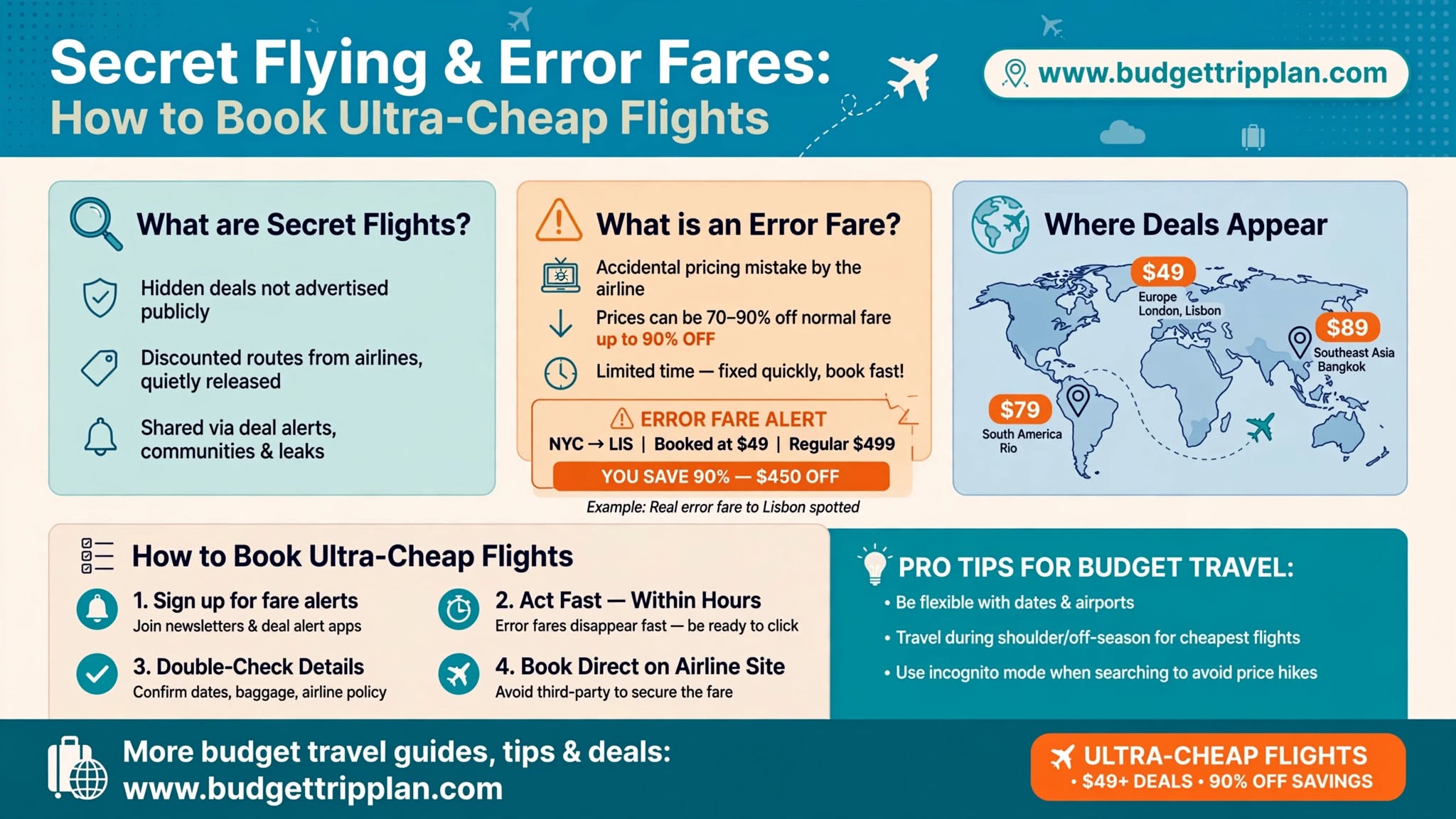 Secret Flying & Error Fares: How to Book Ultra-Cheap Flights (2026)