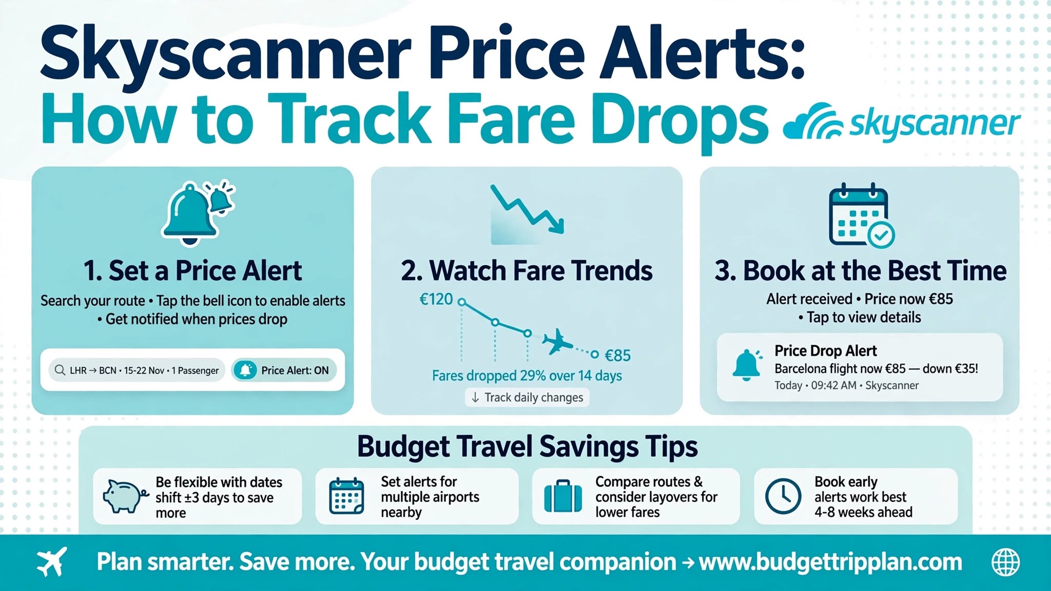 Skyscanner Price Alerts: How to Track Fare Drops (2026)