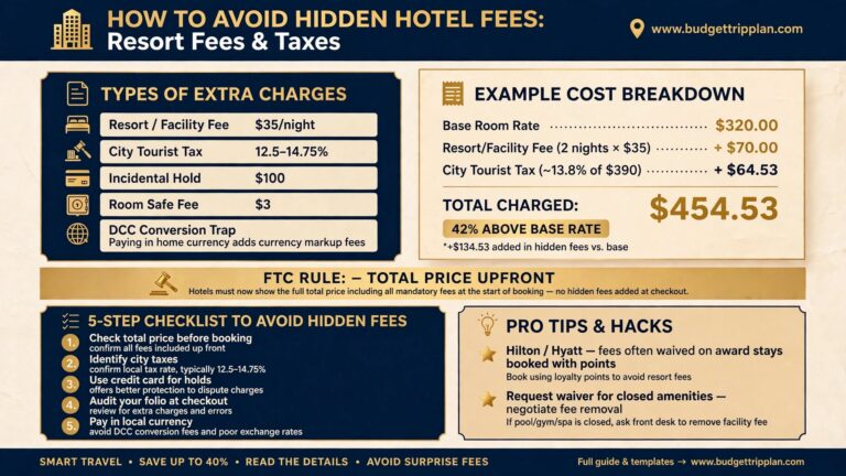 How to Avoid Hidden Hotel Fees: Resort Fees & Taxes (2026)