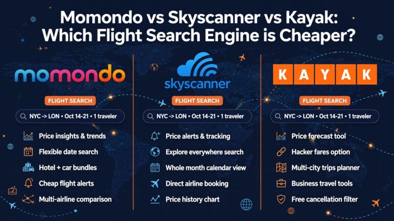Momondo vs Skyscanner vs Kayak: Which Is Cheaper? (2026)
